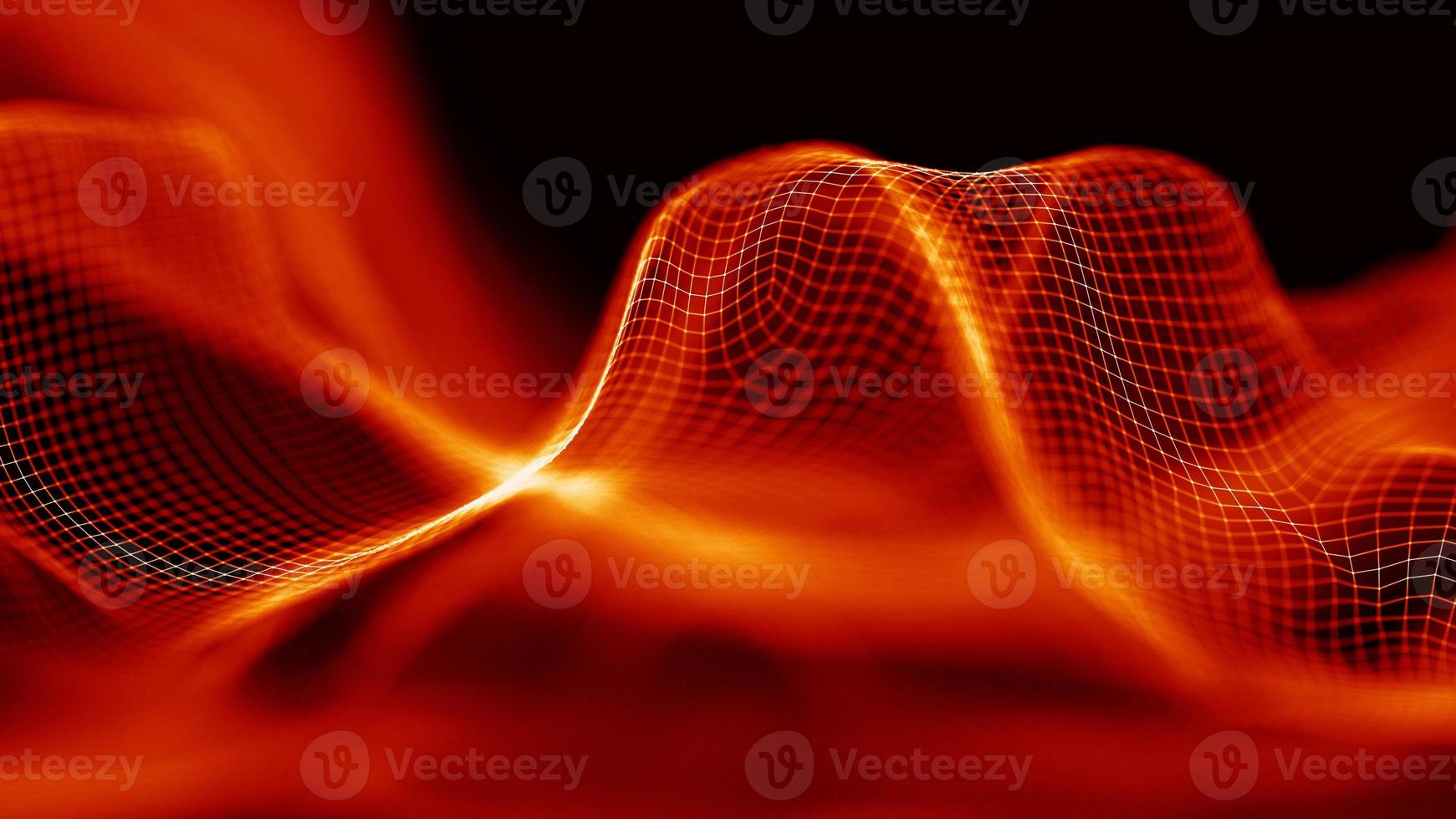 fond de technologie abstraite rouge. vague abstraite de musique. photo