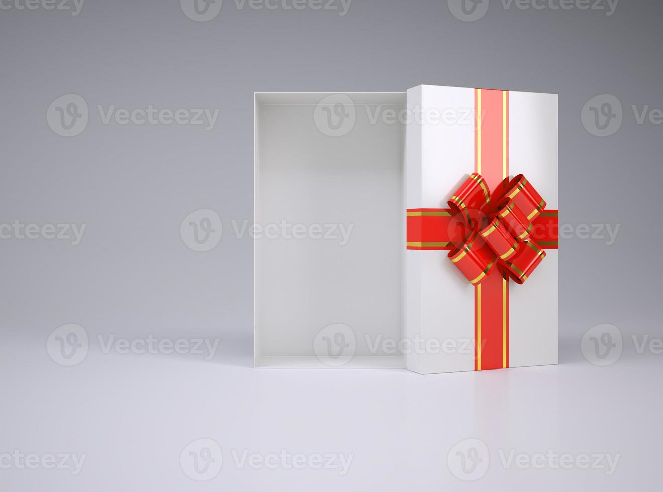 Photo de stock Coffret cadeau d'ouverture avec ornement de