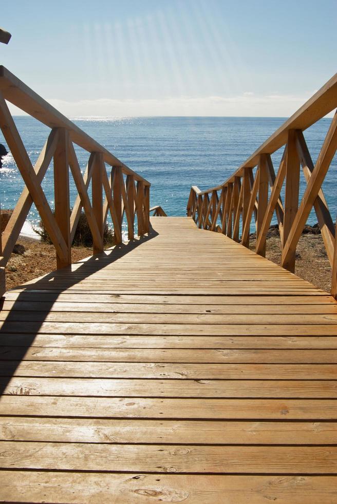 Escaliers de plage à Majorque photo