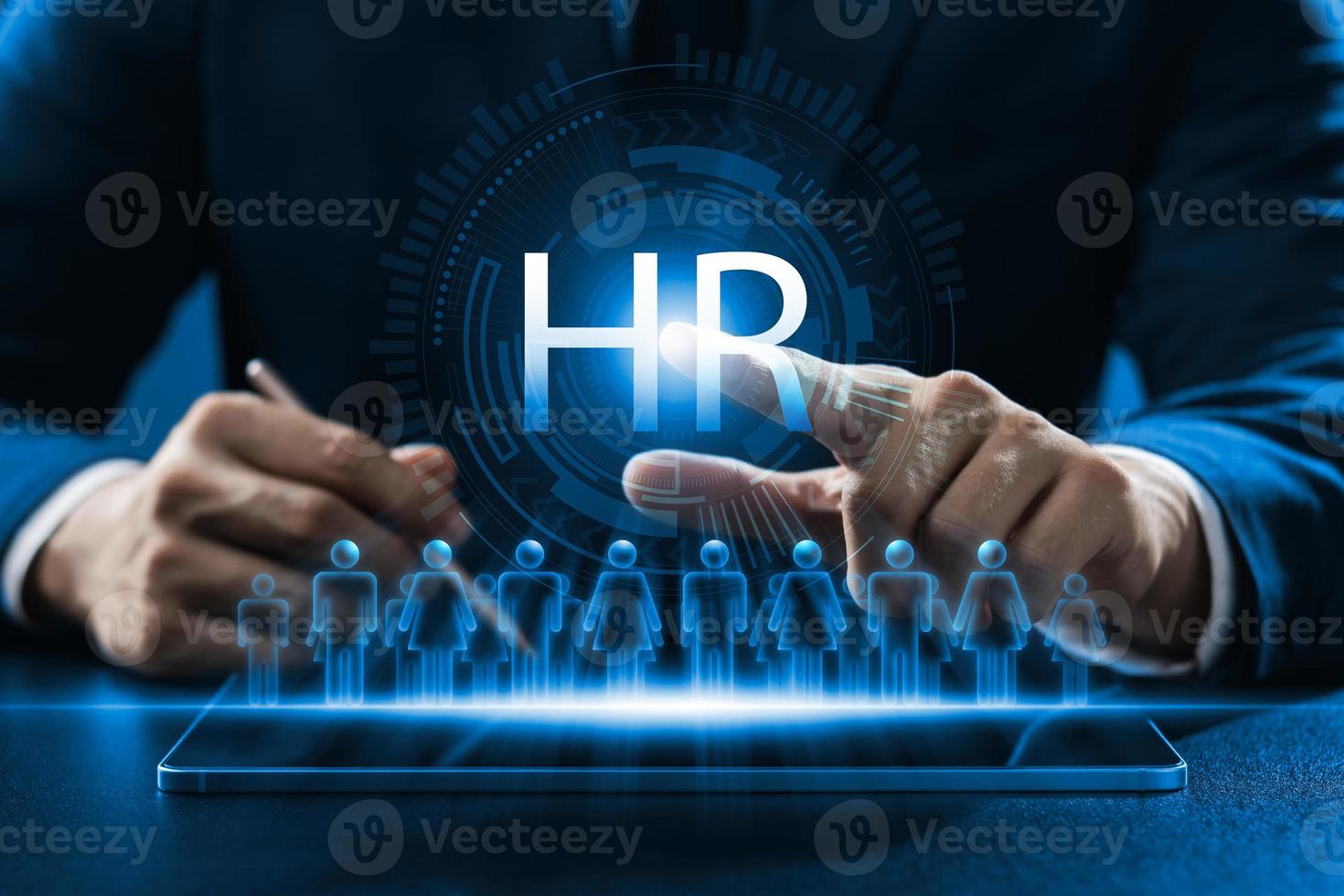 les cadres touchent la structure du réseau des ressources humaines - rh, gestion efficace et recrutement des rh, structure organisationnelle efficace, formation, emploi, pratique. photo