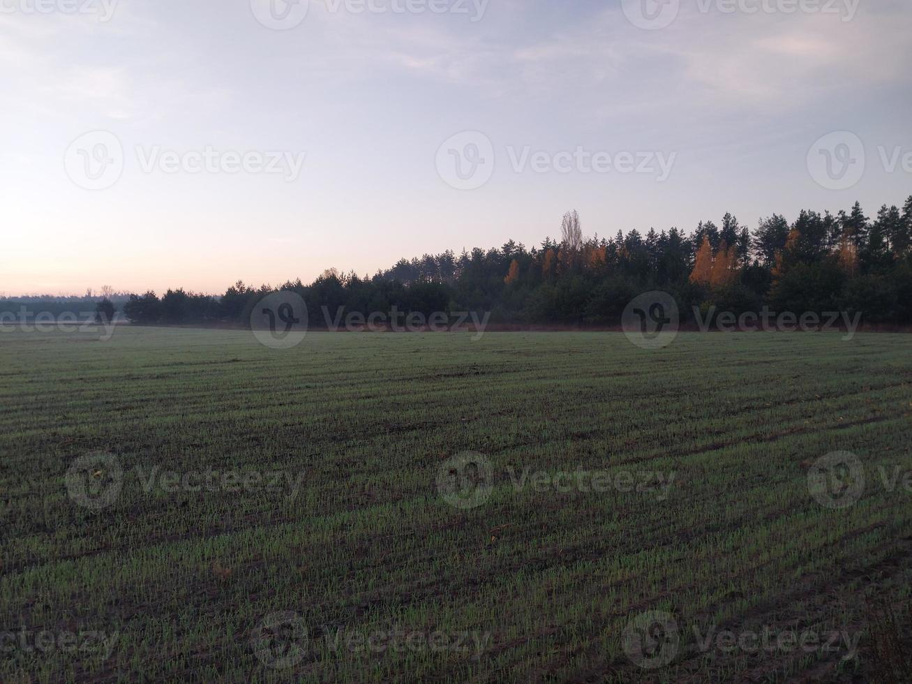 panorama matin et soir de l'aube photo