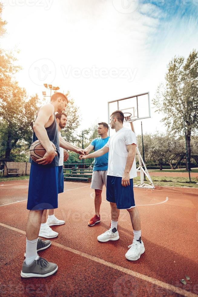 Vue des joueurs de basket-ball photo
