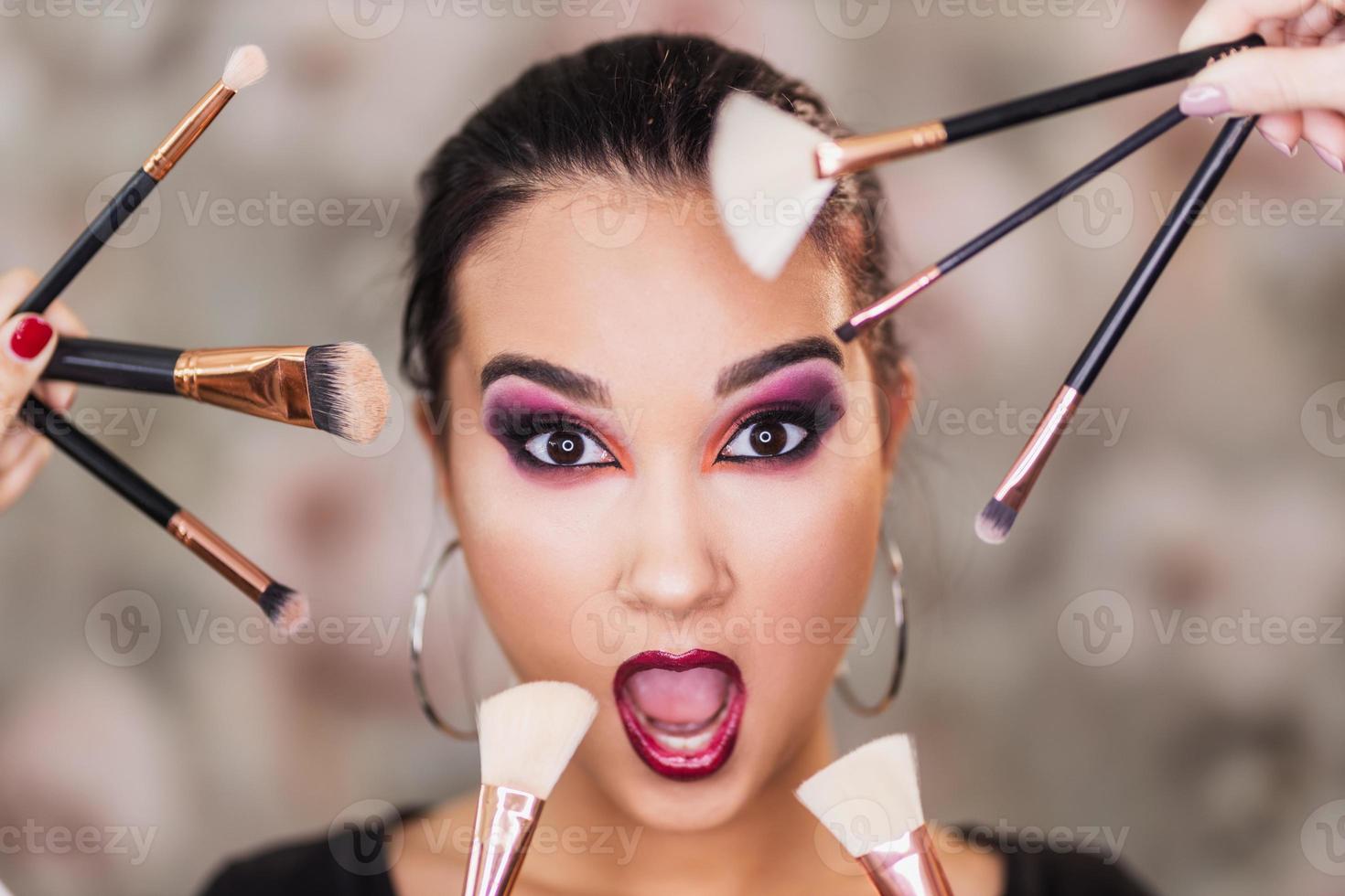 vue de maquillage drôle photo