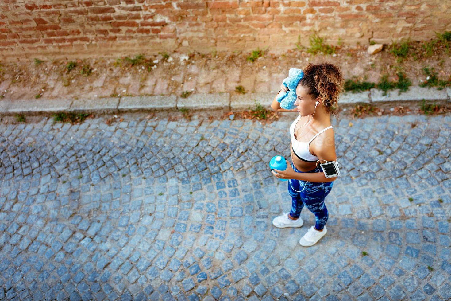 fille de coureur urbain photo