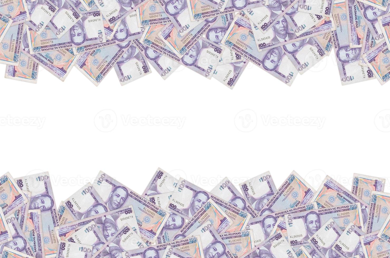 manuel un roxas sur 100 piso philippines money bill close up pattern photo