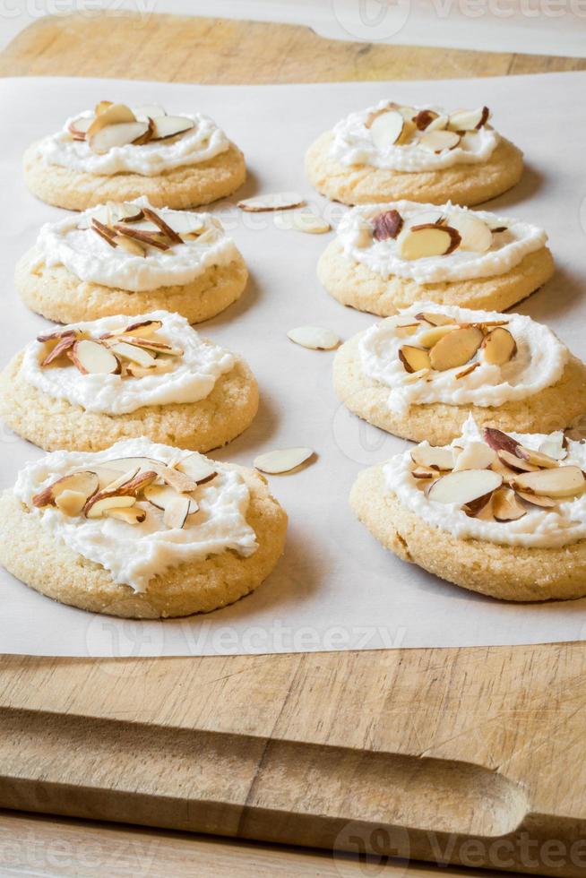 biscuits givrés aux amandes photo