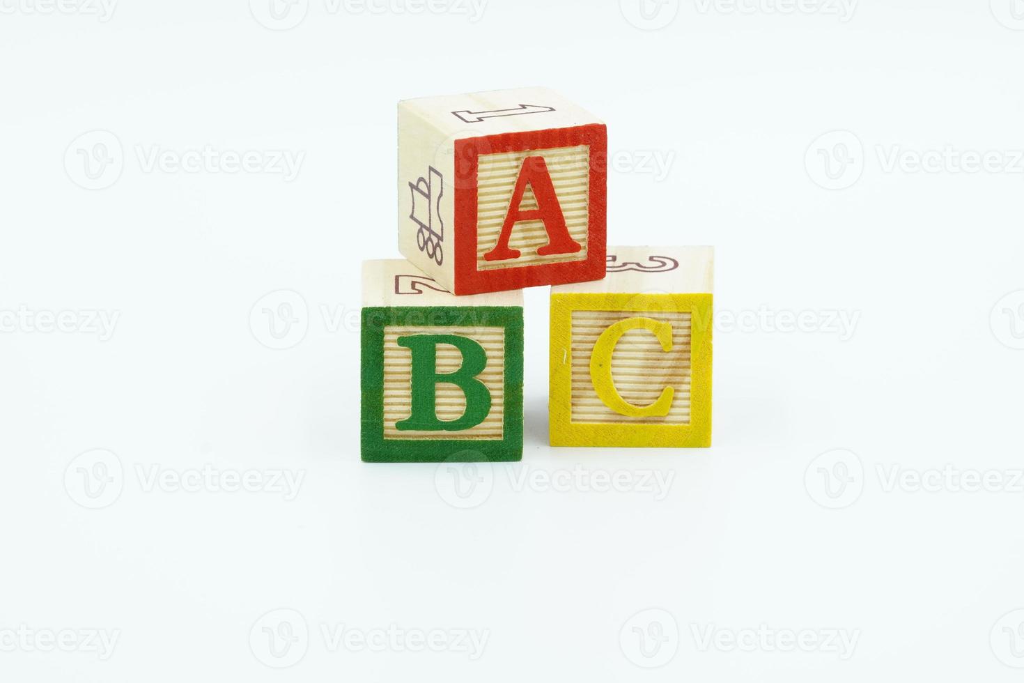 blocs de construction en bois cubes de construction en bois photo