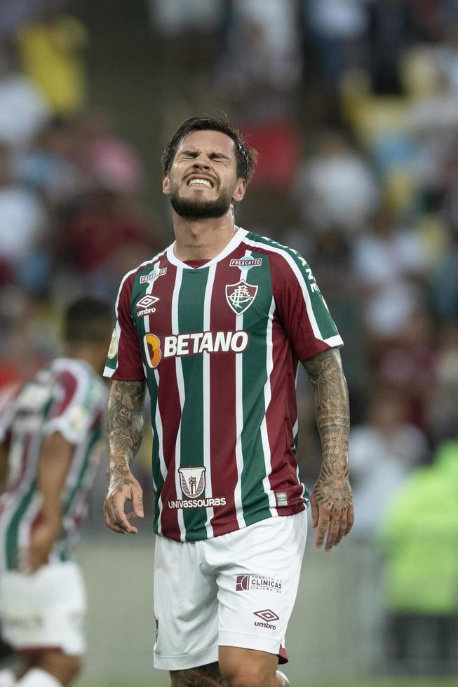 rio, brésil, 02 novembre 2022, nathan joueur en match entre fluminense vs sao paulo par 36e tour du championnat brésilien, une série au stade maracana photo