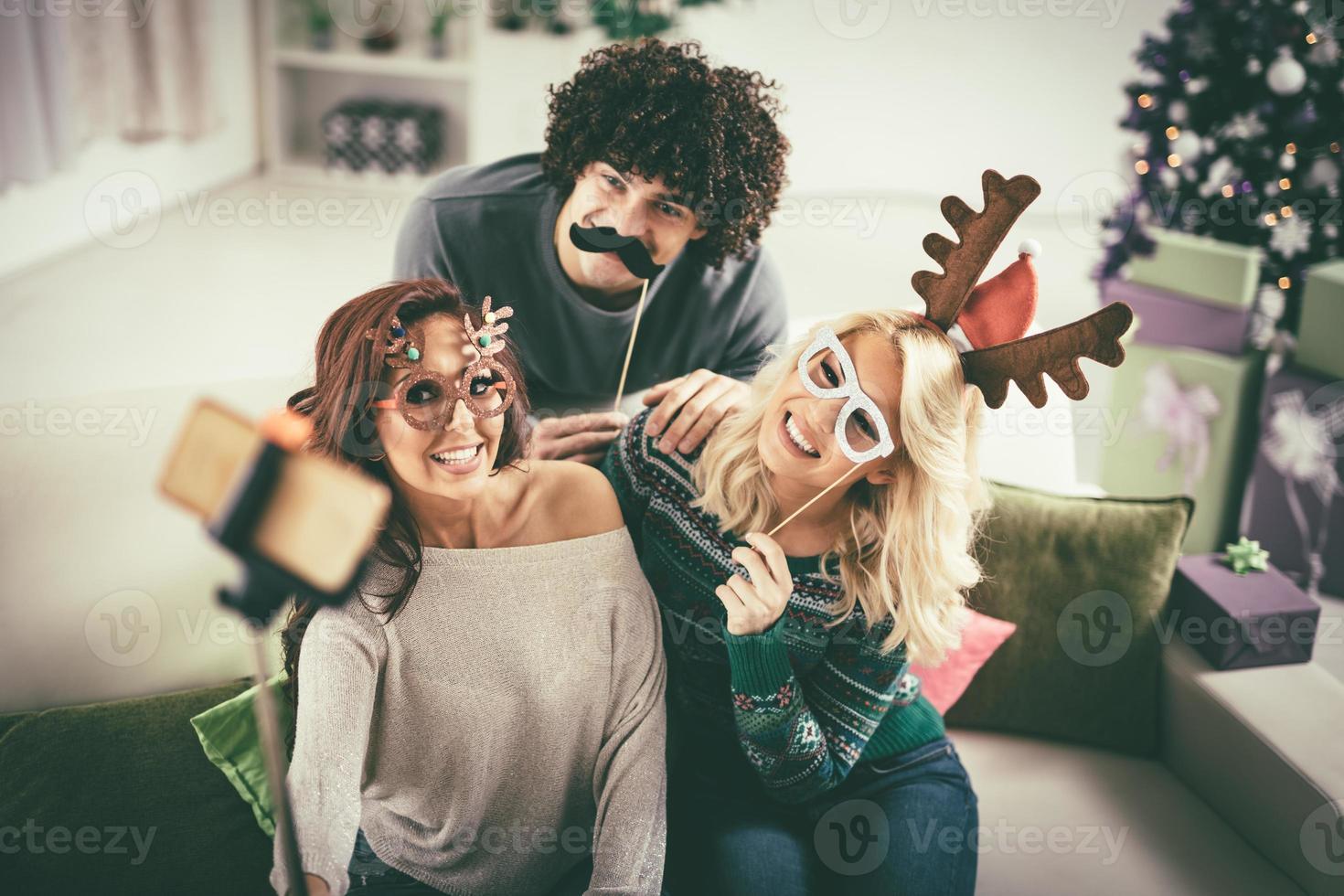 vue selfie de fête photo