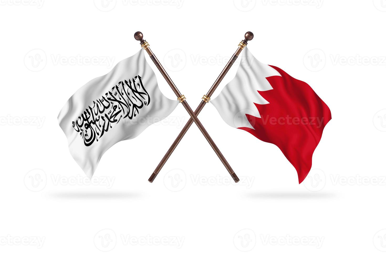 Émirat islamique d'afghanistan contre bahreïn deux drapeaux de pays photo