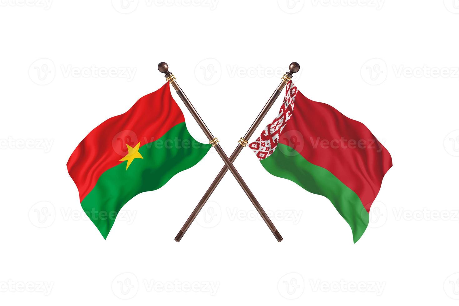 burkina faso contre biélorussie deux drapeaux de pays photo