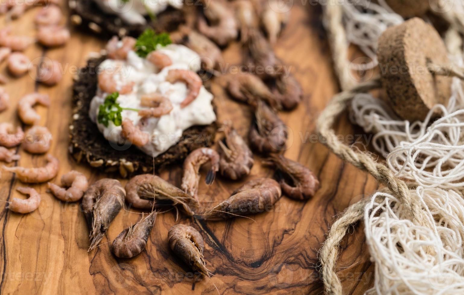 salade aux crabes frais de la mer du nord photo