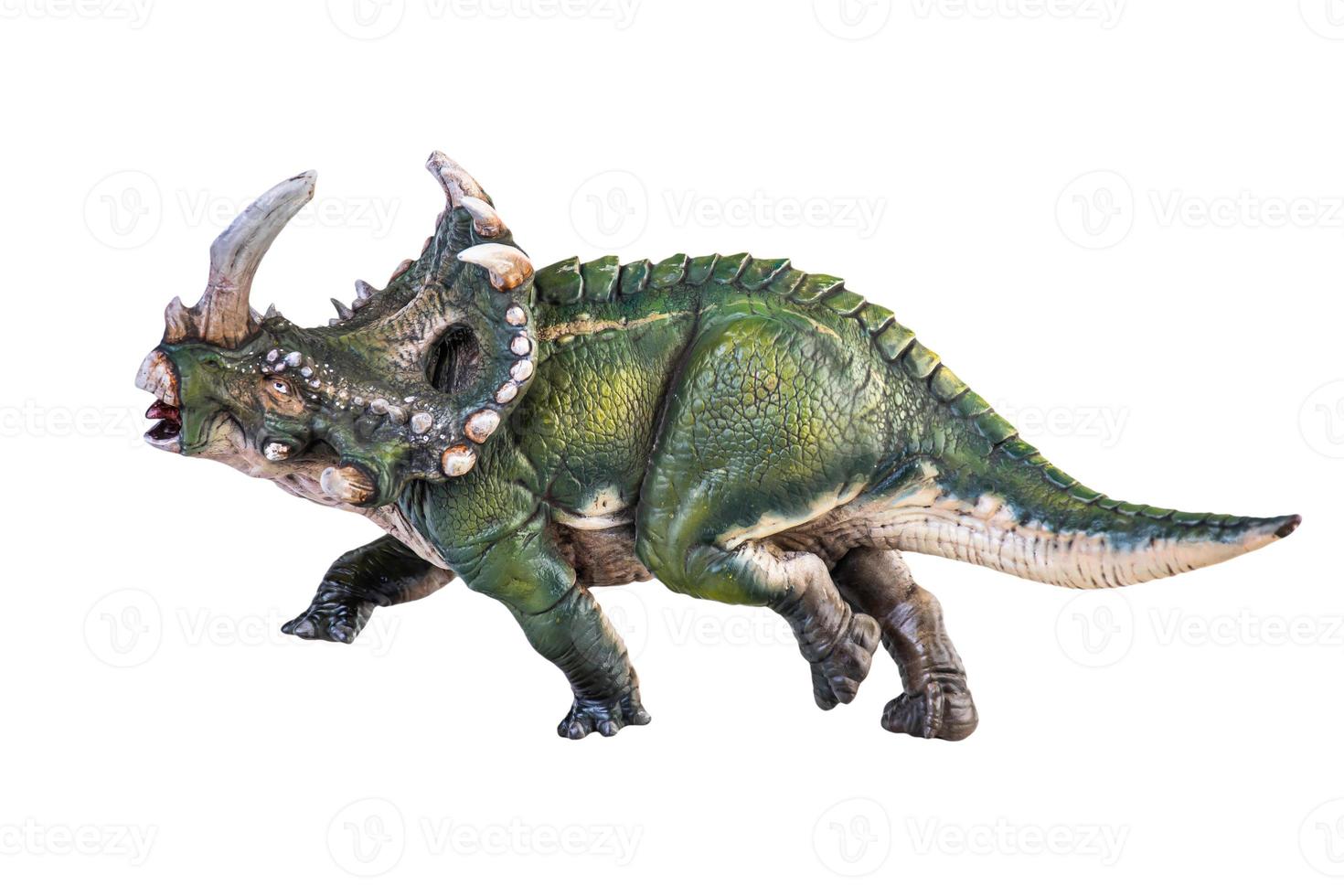 dinosaure, sinoceratops, isolé, fond, attachant voie accès photo