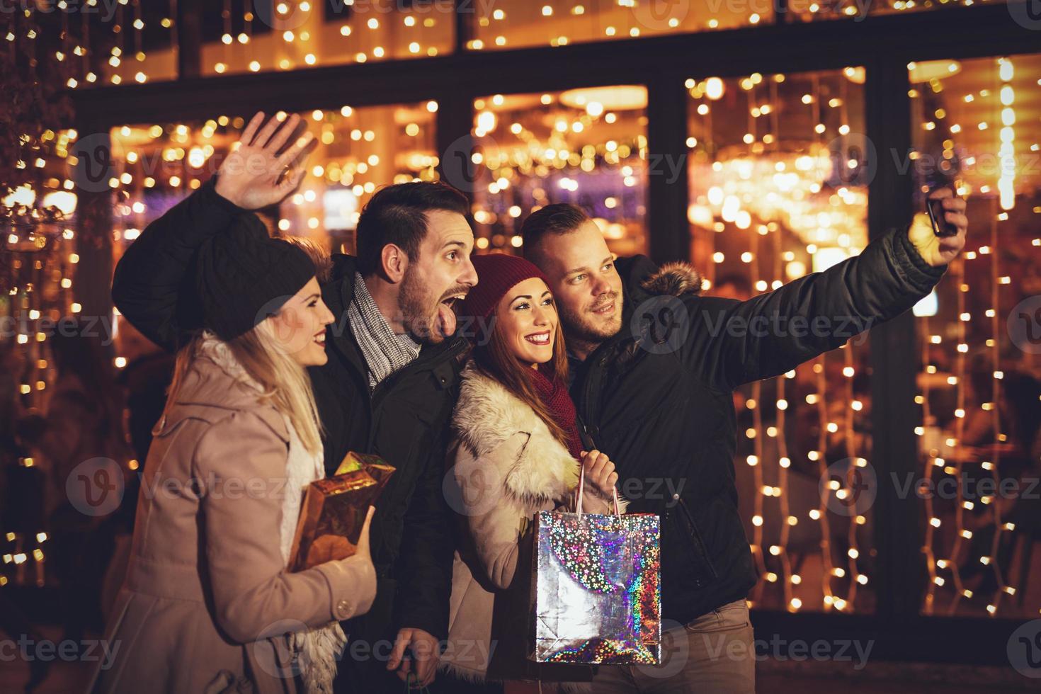 vue selfie de noël photo