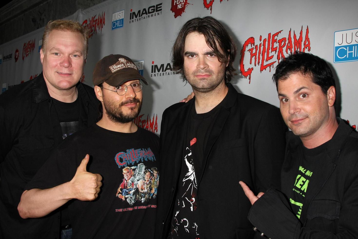 los angeles, 15 septembre - tim sullivan, adam rifkin, joe lynch, adam green arrive à la première chillerama au cimetière hollywood pour toujours le 15 septembre 2011 à los angeles, ca photo