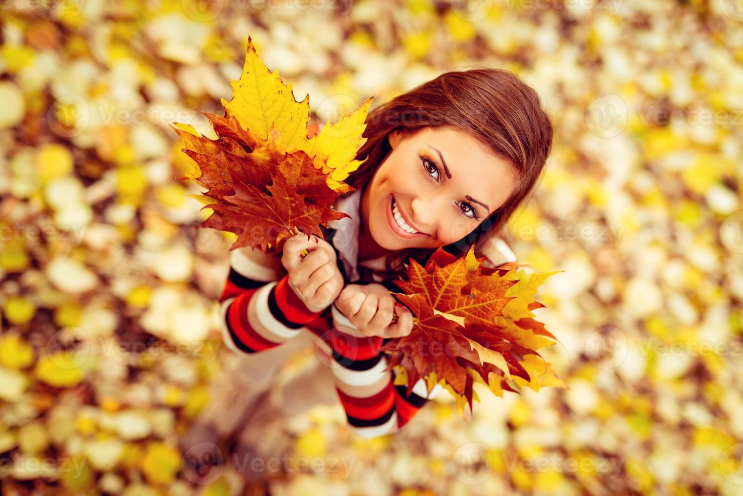 vue de fille d'automne photo