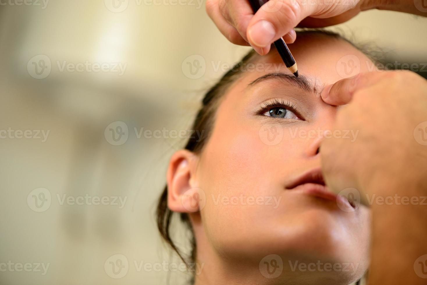 maquillage femme vue photo