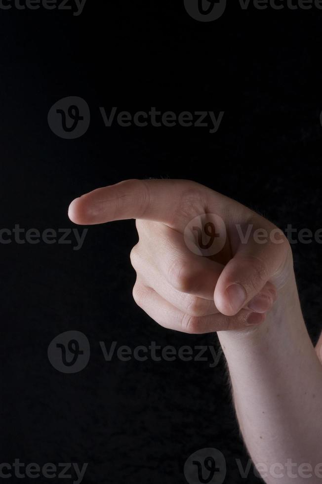 lettre v de la langue des signes américaine photo