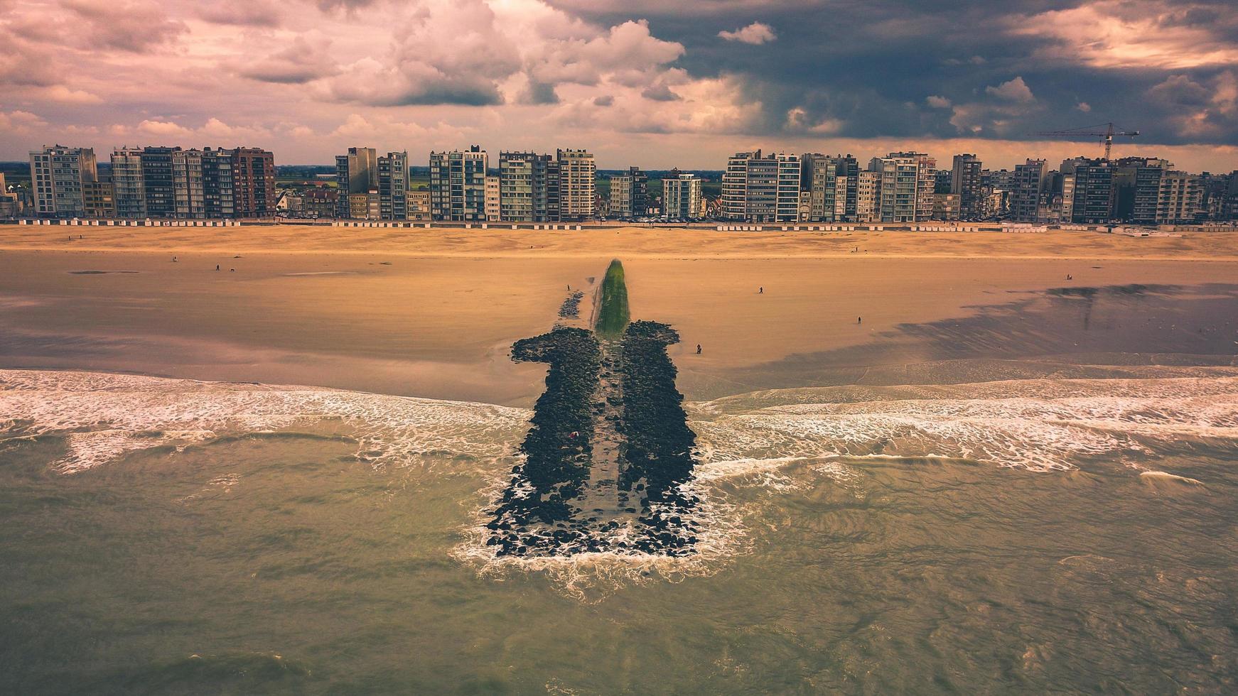 vue drone de la belgique photo