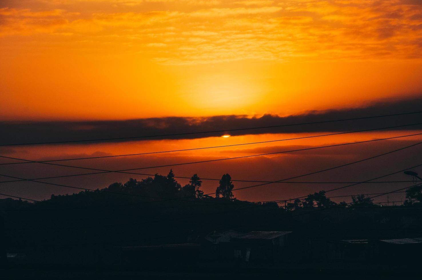 lever du soleil à nairobi photo