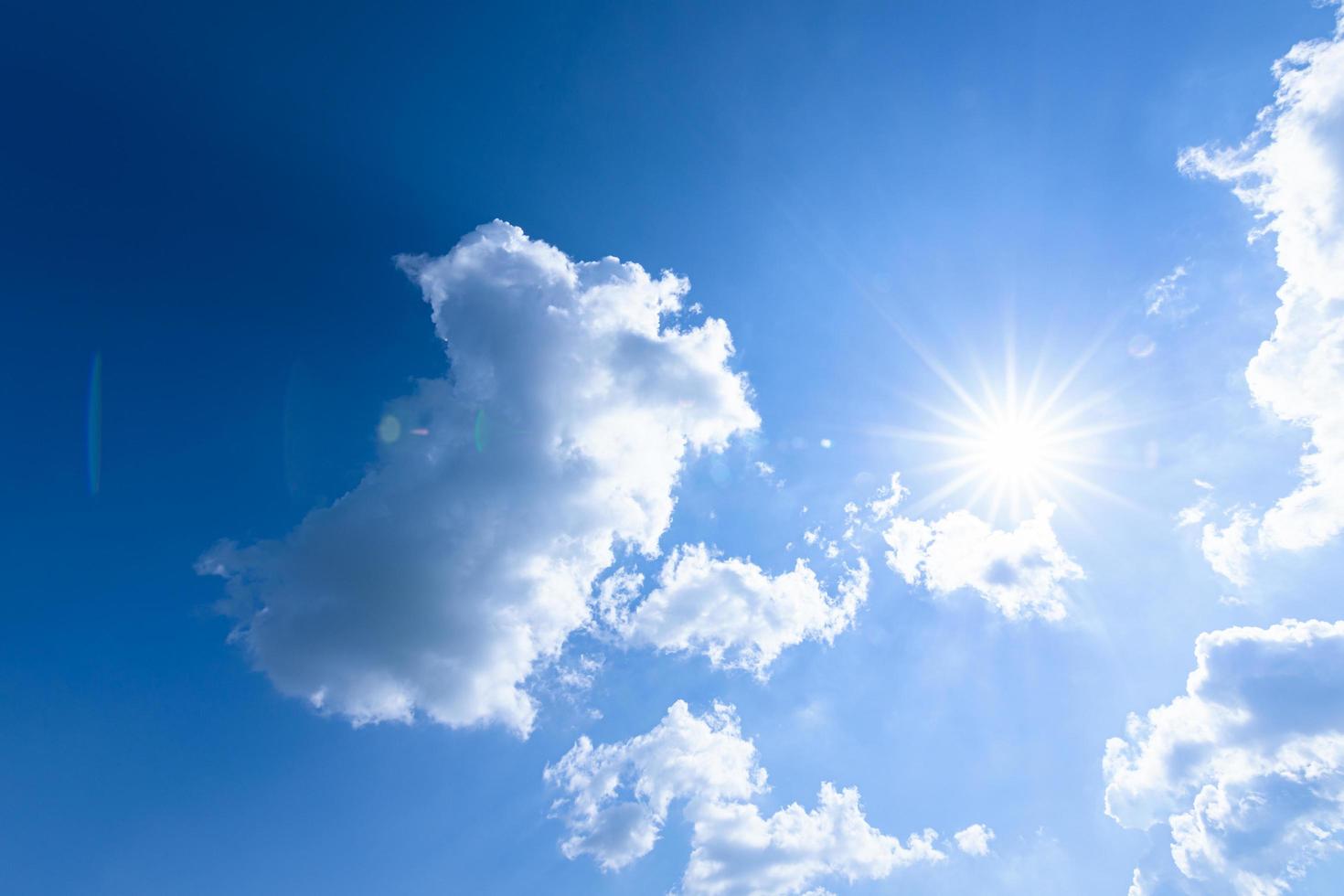 ciel bleu et nuages photo