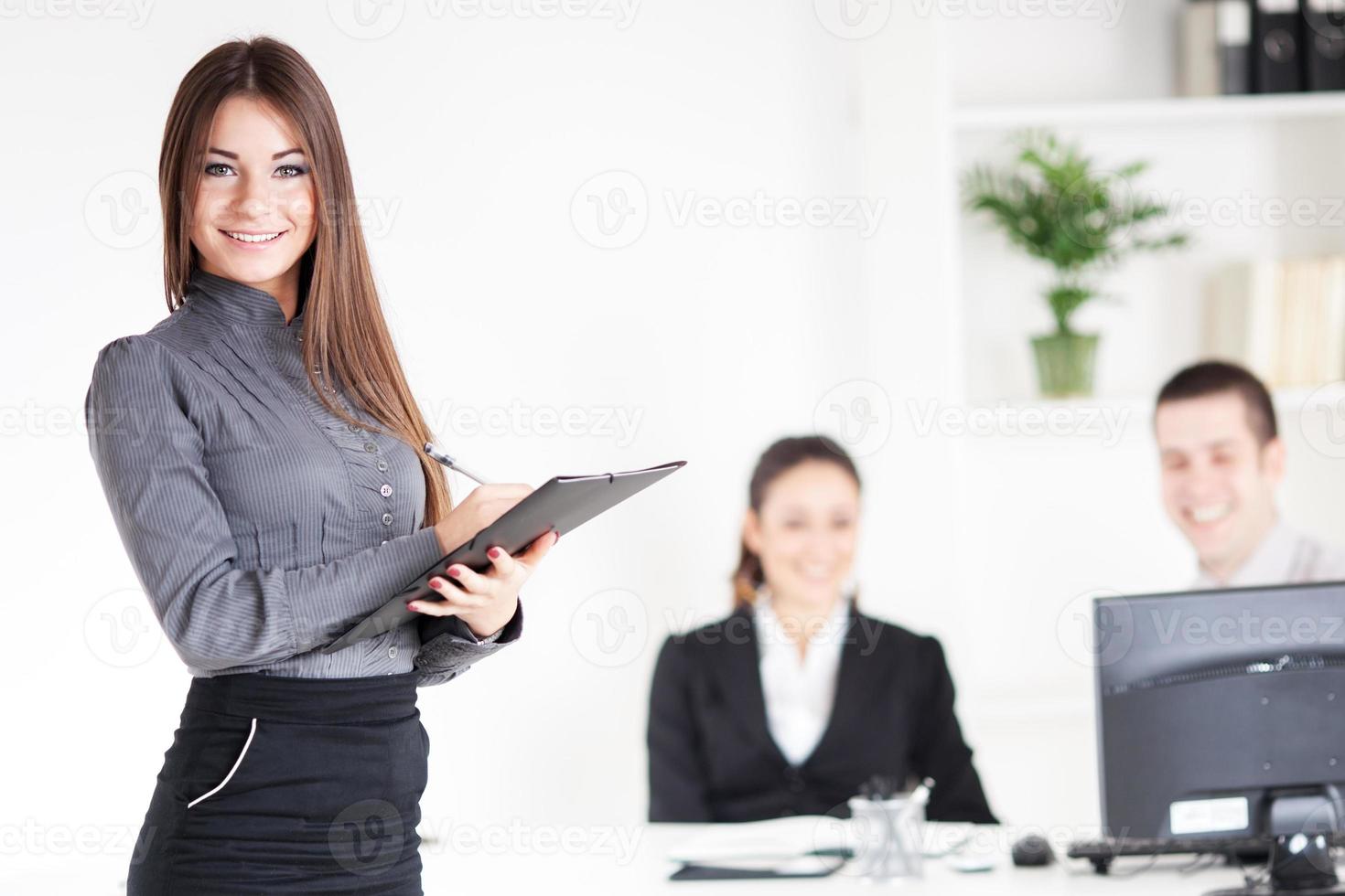 vue de femme d'affaires photo