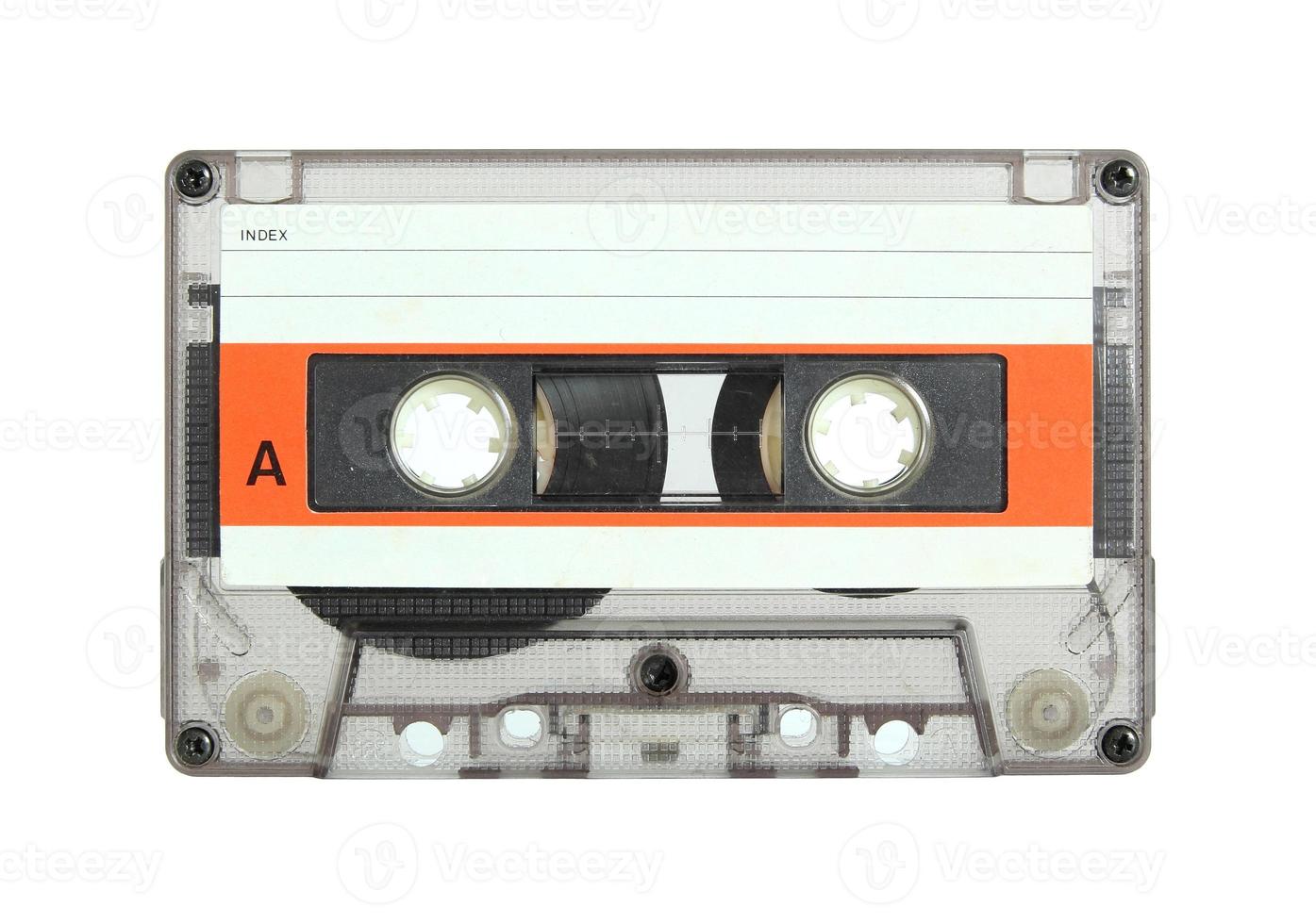 cassette isolé sur blanc avec un tracé de détourage photo