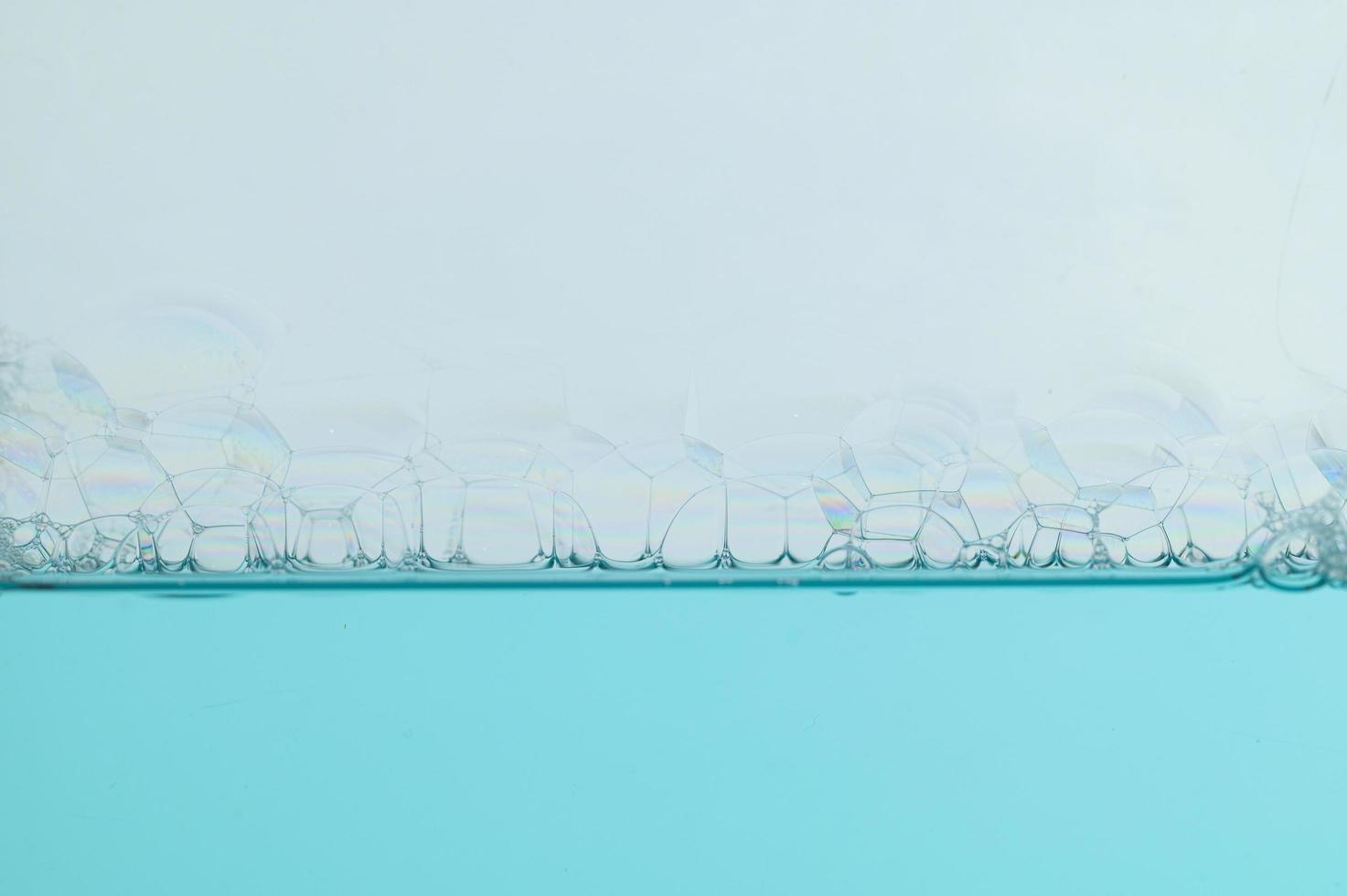 bulles à la surface de l'eau photo