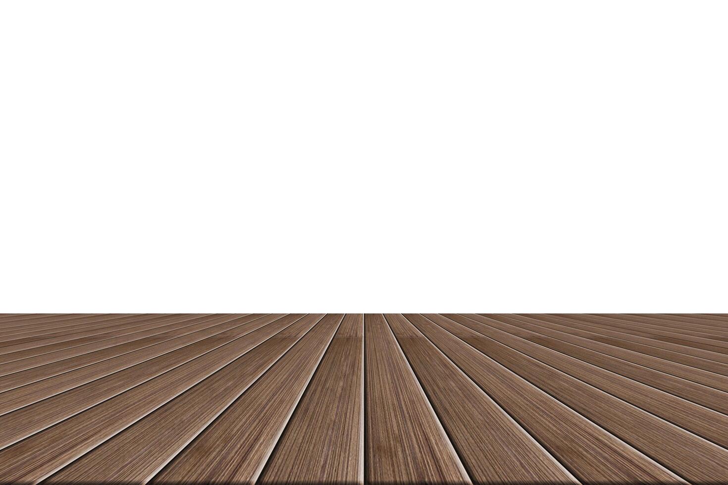 plancher de bois sur fond blanc photo