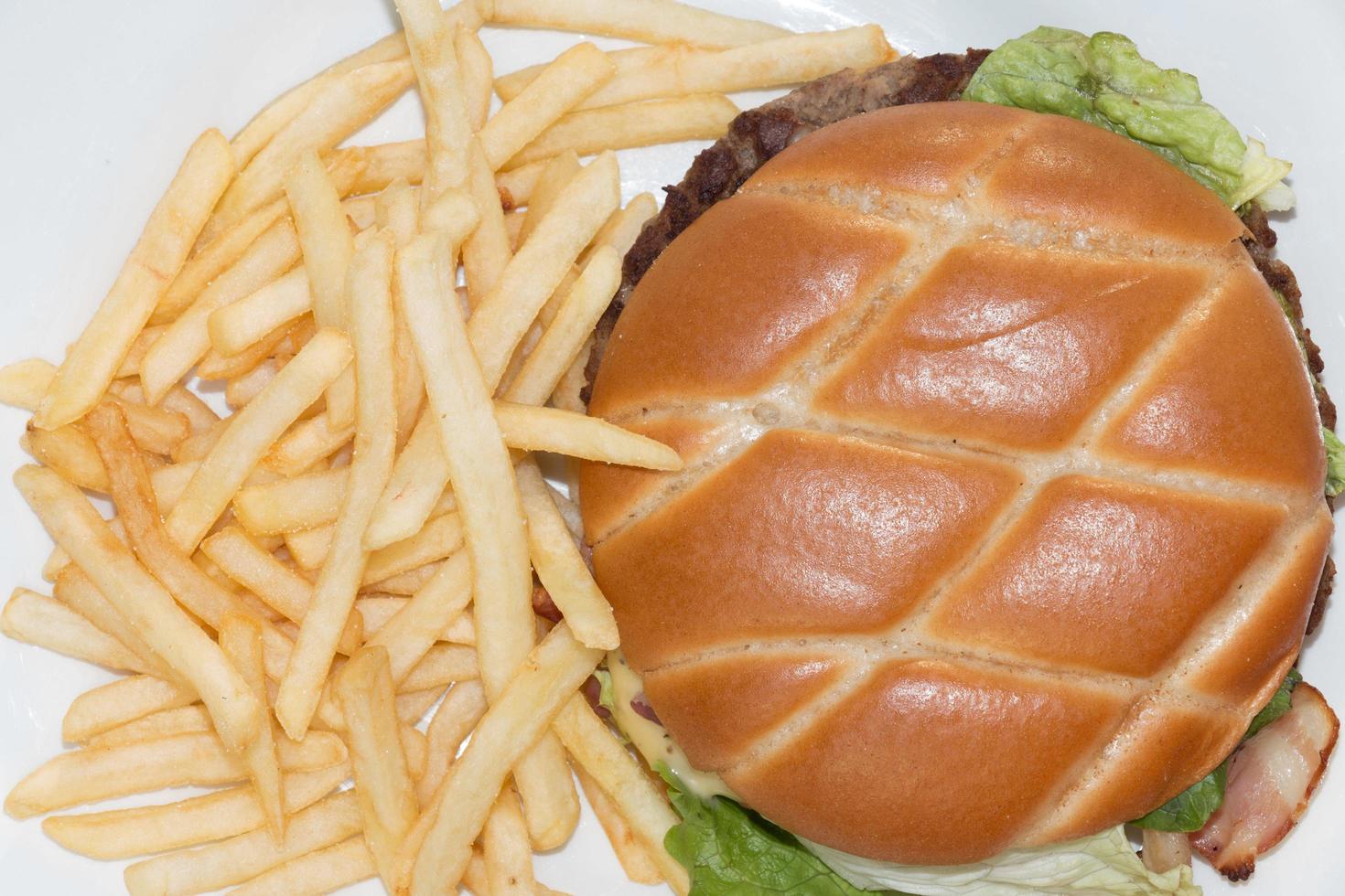 burger et frites photo