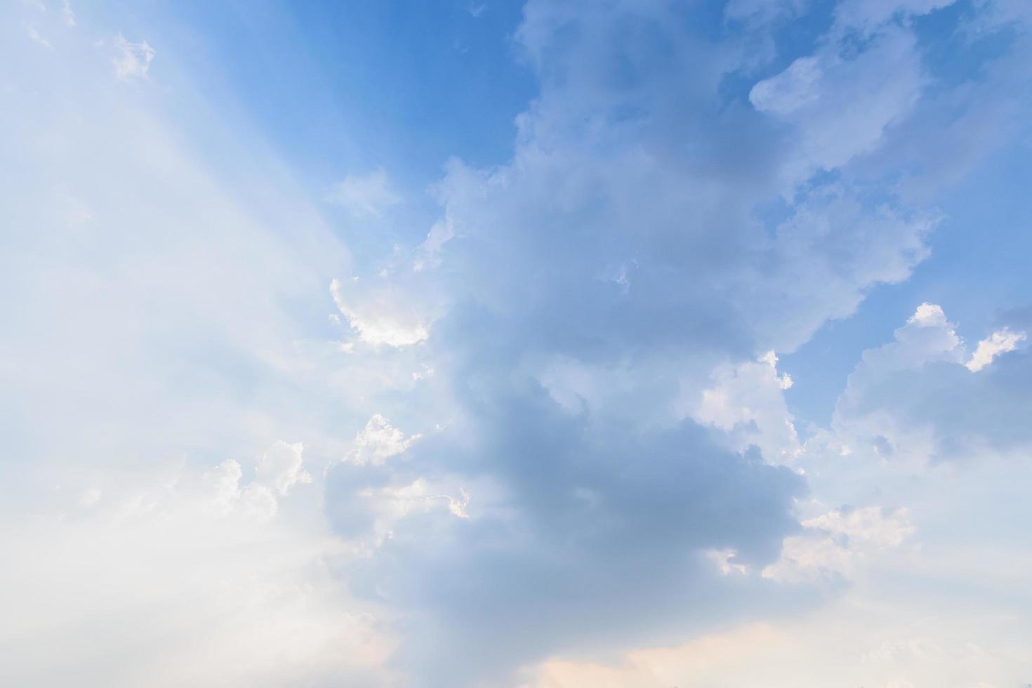 ciel bleu et nuages photo