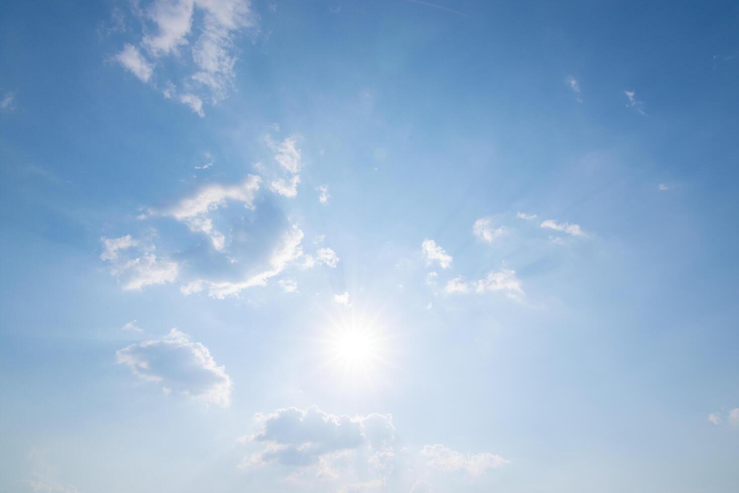 ciel bleu et nuages photo