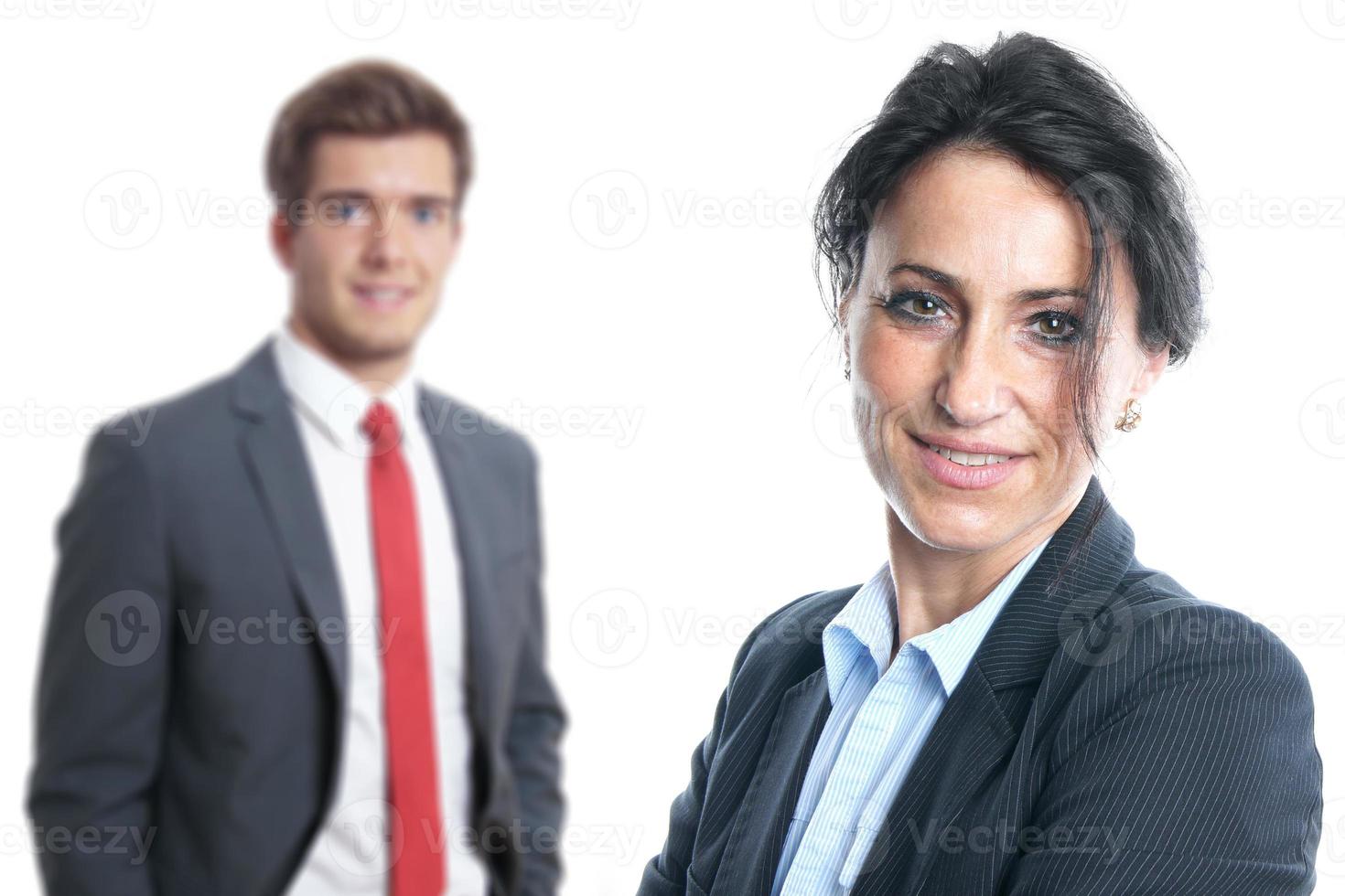 homme d'affaires et femme d'affaires de l'équipe commerciale photo