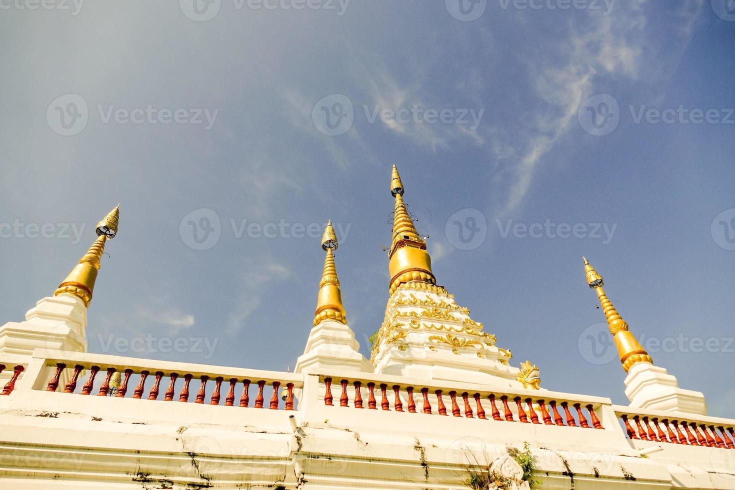 vue sur le temple de la thaïlande photo