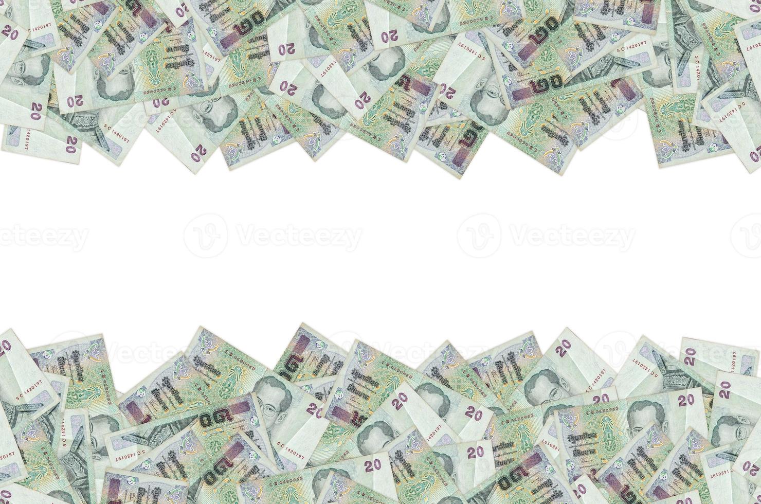 roi bhumibol adulyadej sur 20 baht thailand money bill close up photo