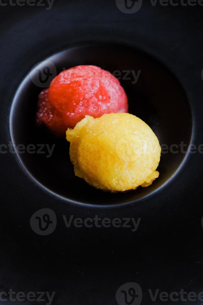 sorbet mangue et fraise photo