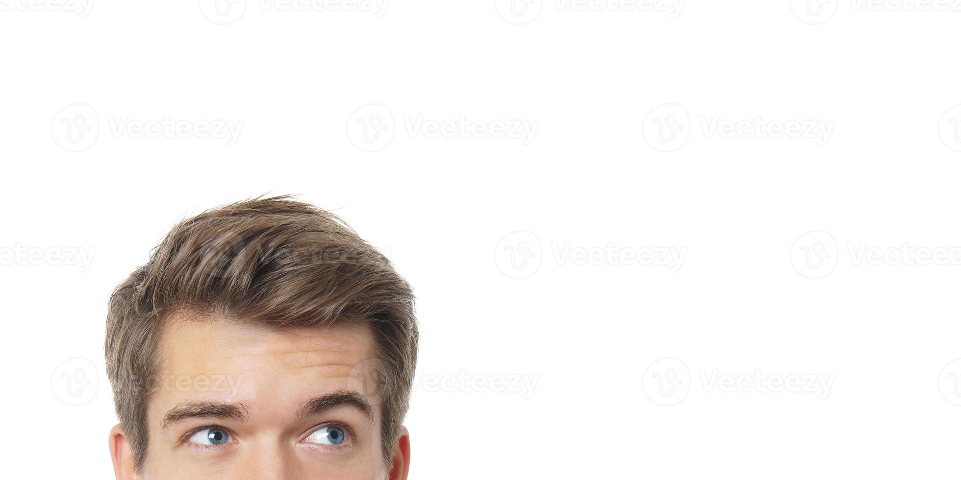 yeux masculins levant photo