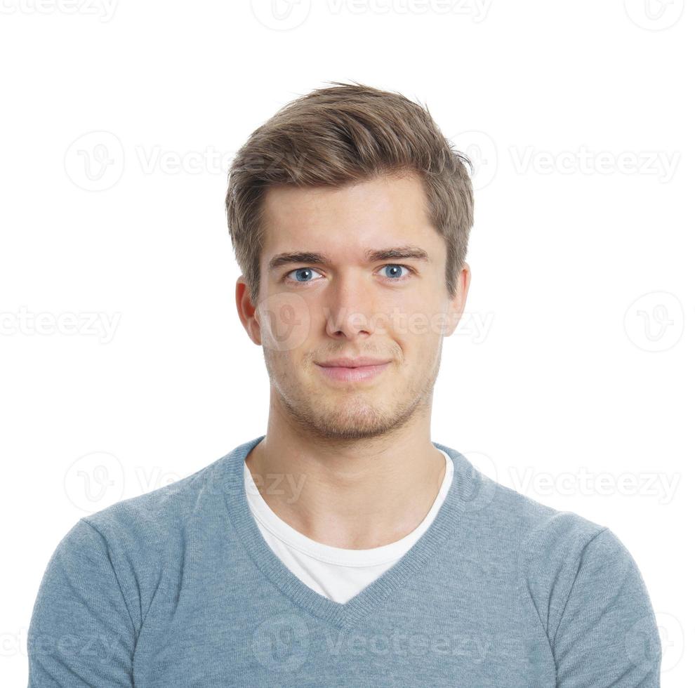 jeune homme à l'air heureux photo