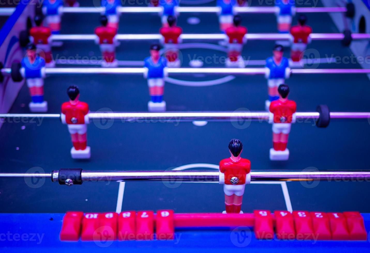 baby-foot vintage, baby-foot ou jeu de kicker de football photo