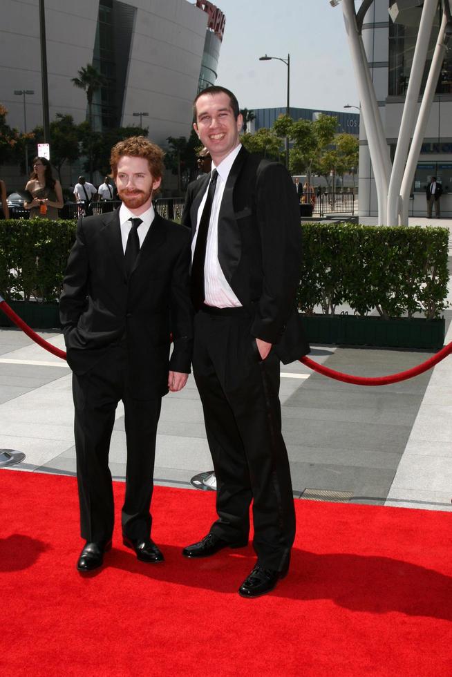 Seth Green et partenaire de production arrivant aux creative primetime emmy Awards au nokia theatre, à los angeles, ca le 13 septembre 2008 photo