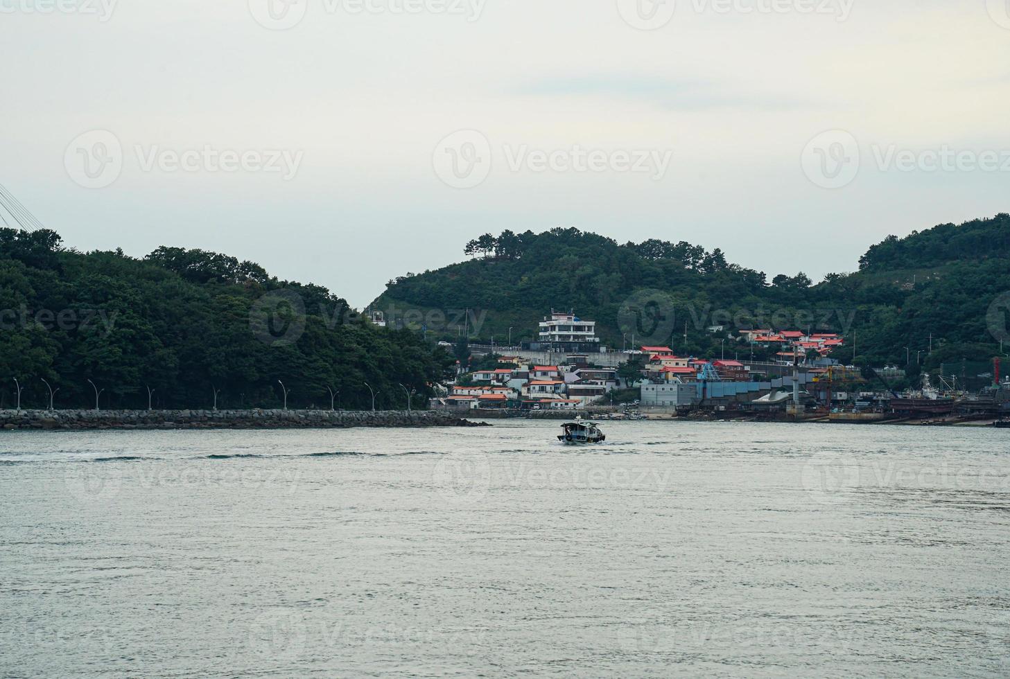 paysage de yeosu, province de jeolla du sud, corée photo