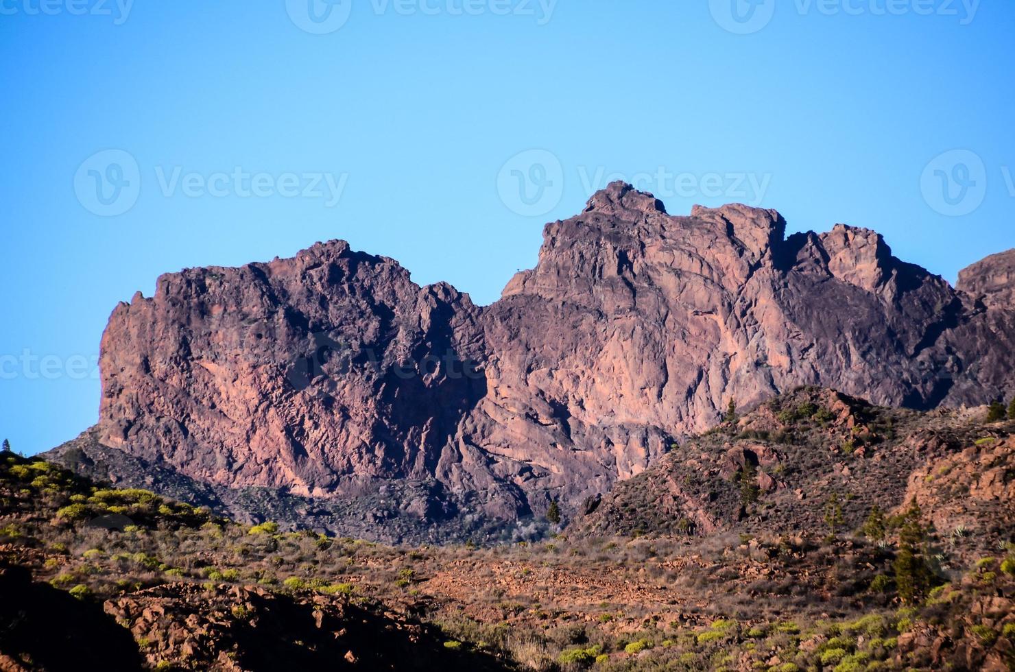 paysage rocheux sur les îles canaries photo