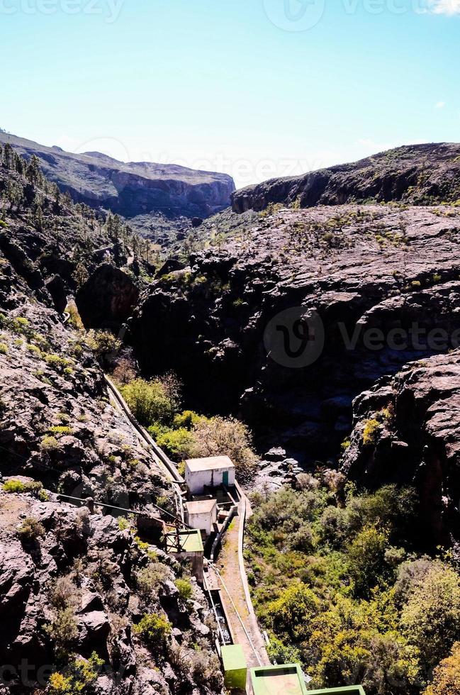 paysage rocheux sur les îles canaries photo