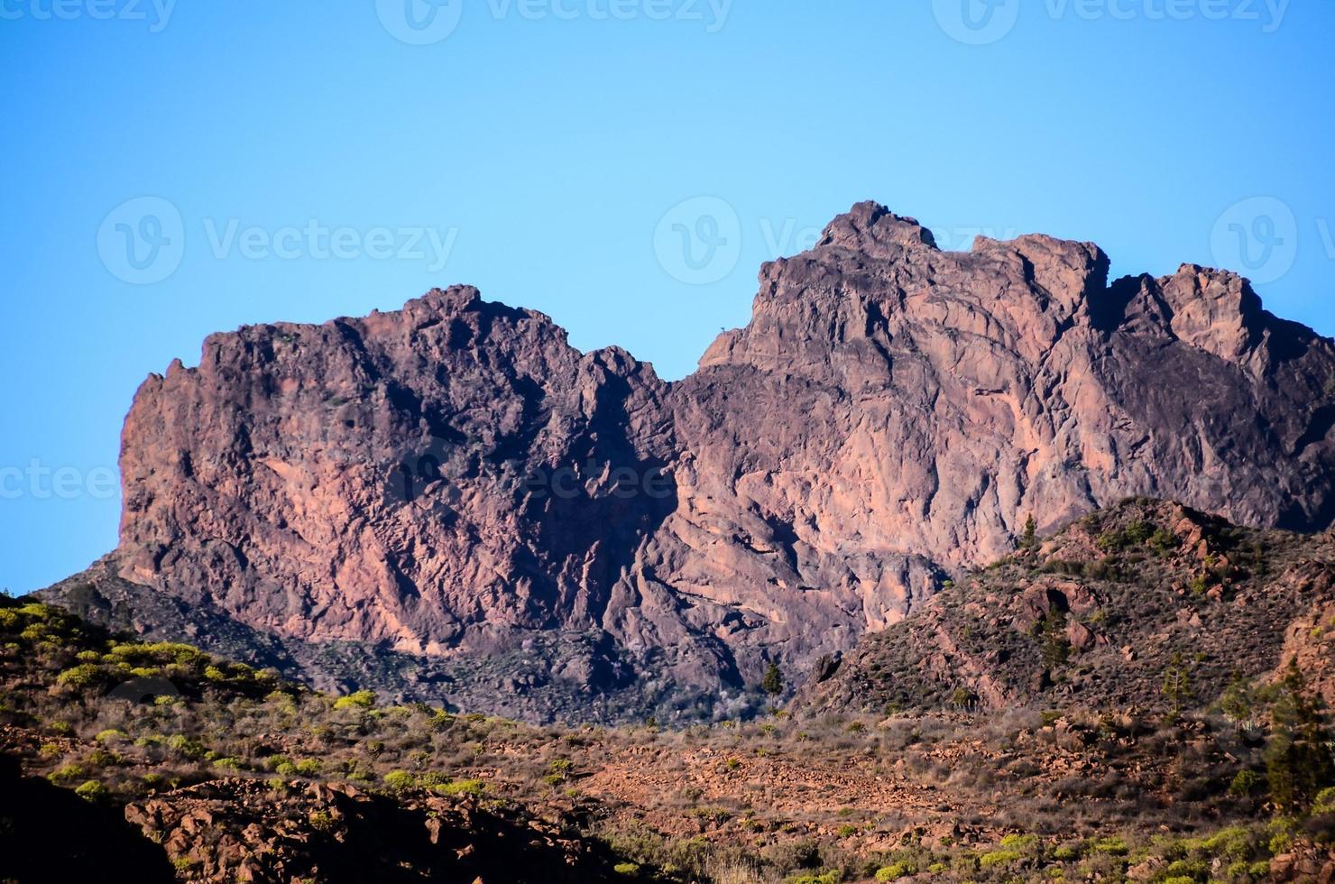 paysage rocheux sur les îles canaries photo