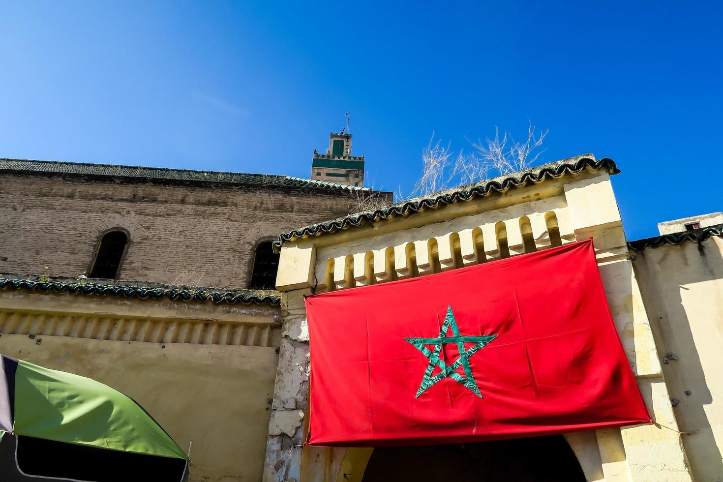 maroc, 2022 - drapeau du maroc photo