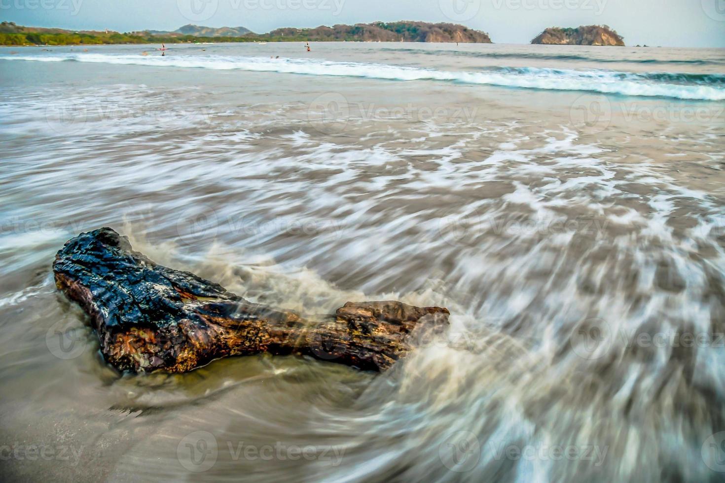 vagues longue exposition photo