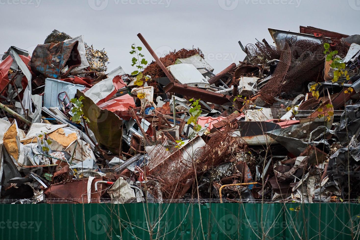 décharge de déchets métalliques pour le recyclage photo