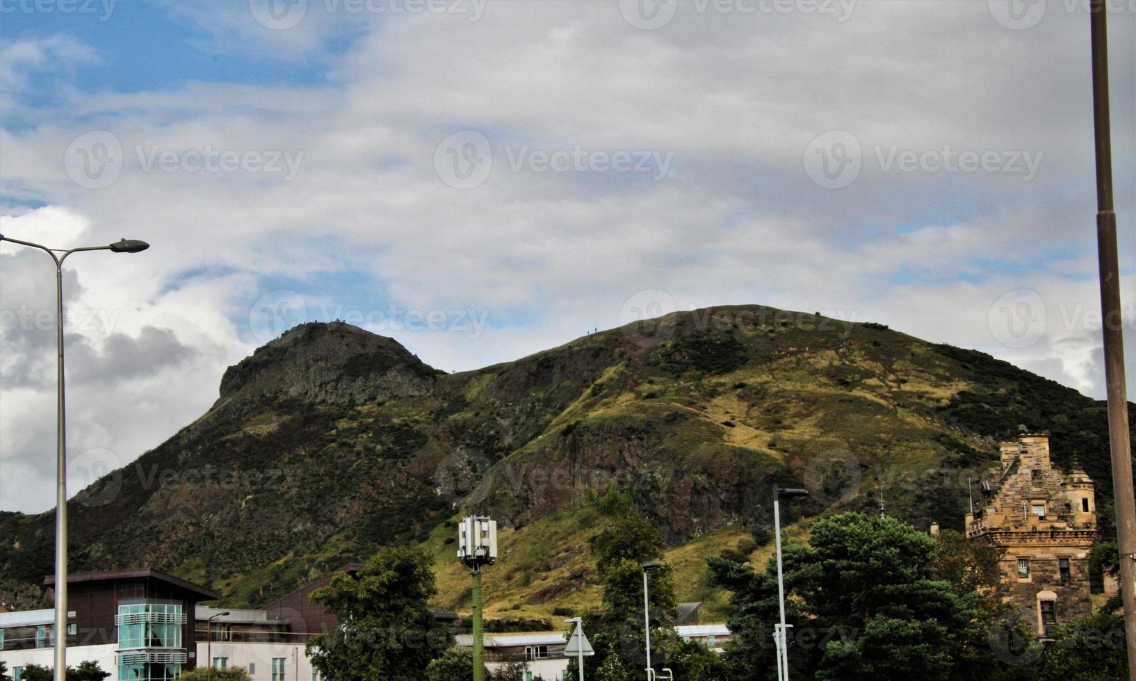 vue sur le siège d'Arthur à Édimbourg photo