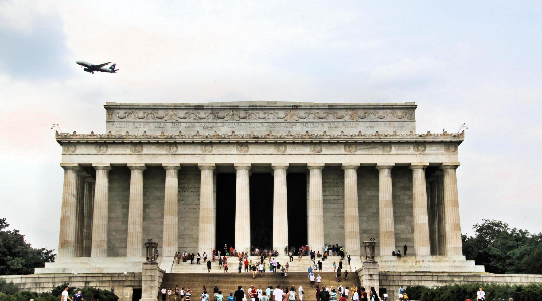 washington aux états-unis en 2015. une vue sur le mémorial de lincoln photo