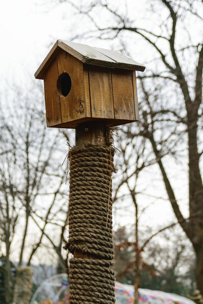 nid d'oiseau en bois photo